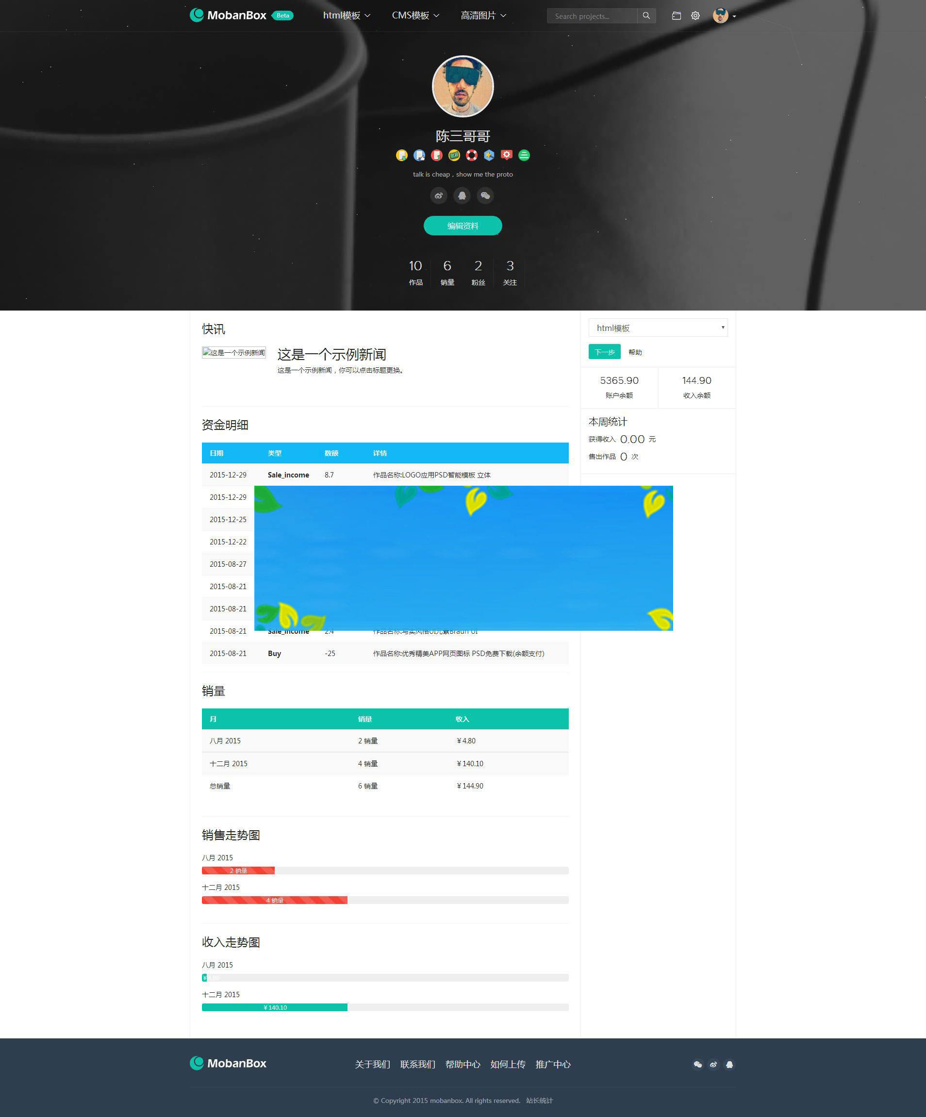 Mobanbox响应式高端网站模板平台系统源码下载插图(1)