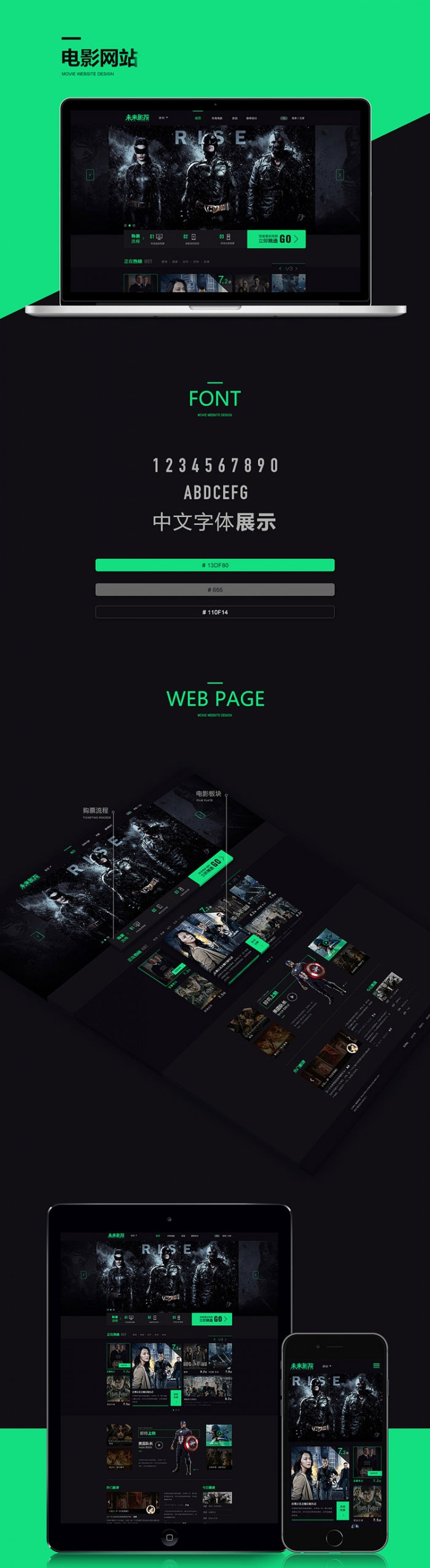 Thinkphp内核精美黑色视频影视电影网站源码插图(1)