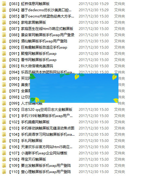 110套HTML5手机网站模板打包下载插图(2)