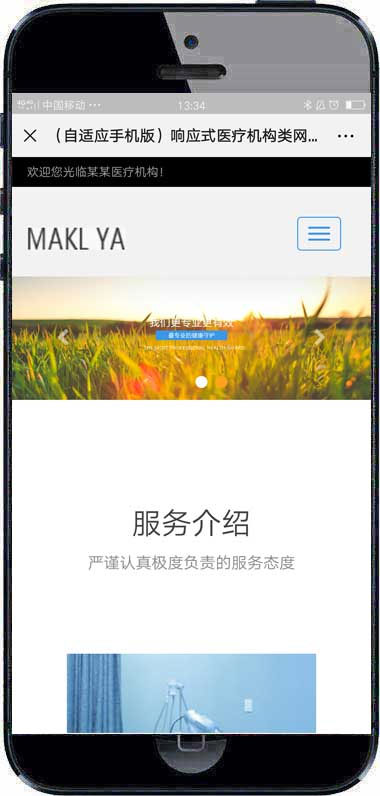 织梦dedecms响应式健康医疗机构网站模板(自适应手机移动端)插图(1)