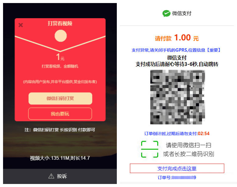 PHP视频传输打赏系统源码 接入fastpay支付 全开源无加密无授权插图