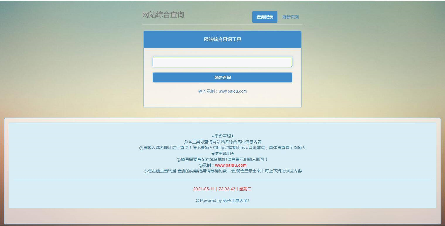 P20 网站站长综合seo查询工具源码插图(3)