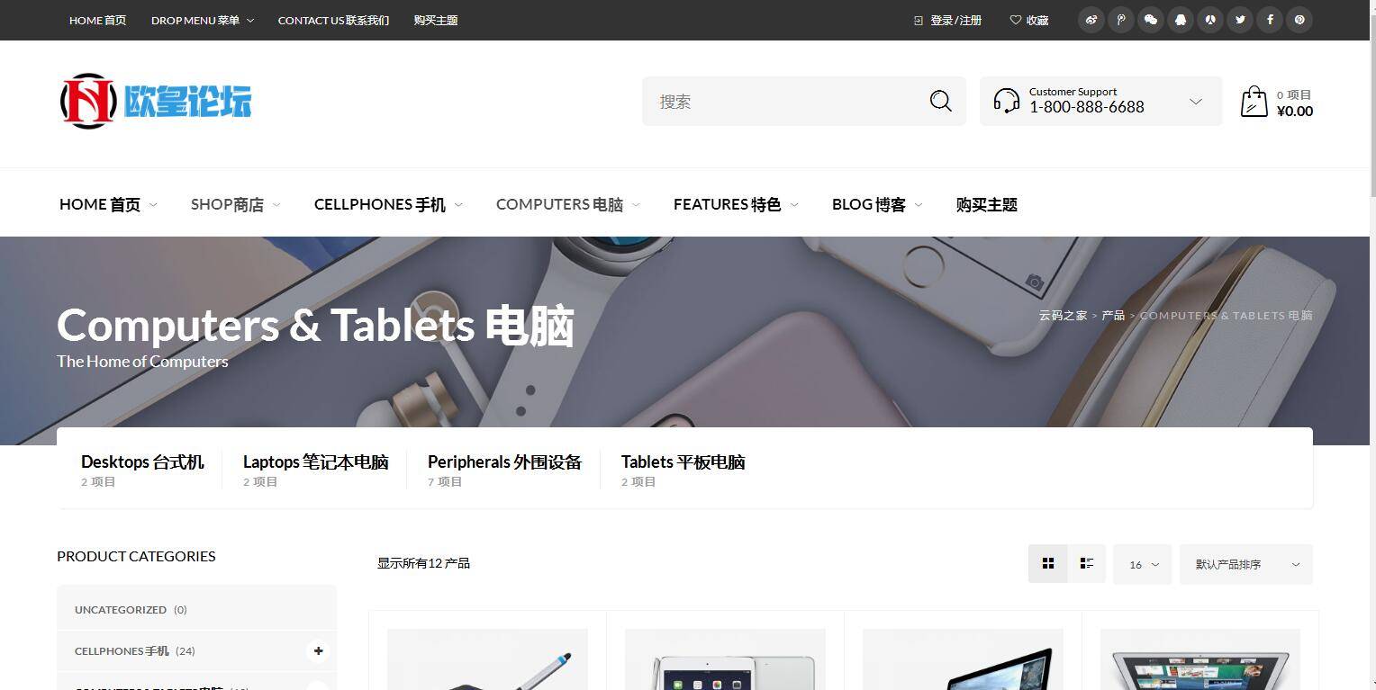 C255 wordpress主题_购物商城主题源码电子商务外贸网站汉化版插图(5)