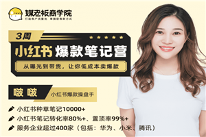 3周小红书爆款笔记训练营 从曝光到带货，让你低成本卖爆款插图(1)