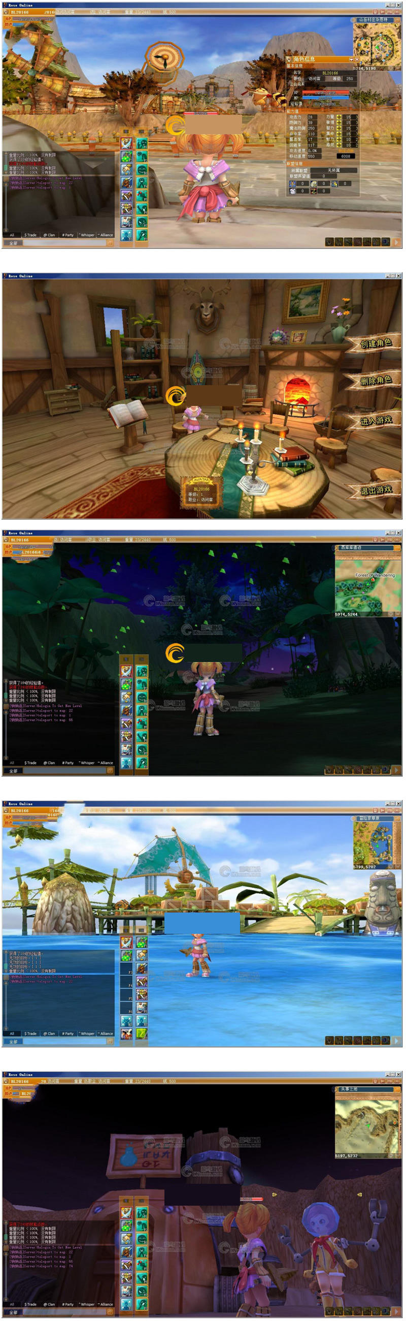 网游ROSE【精灵的密语】整理2019总结世界版一键即玩端+GM命令+架设+修改+外网教程插图