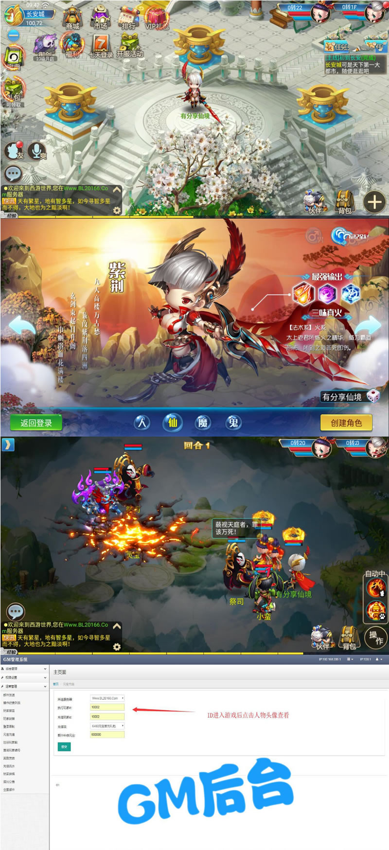 【逍遥仙境】VM一键端+运营后台附带视频教程插图