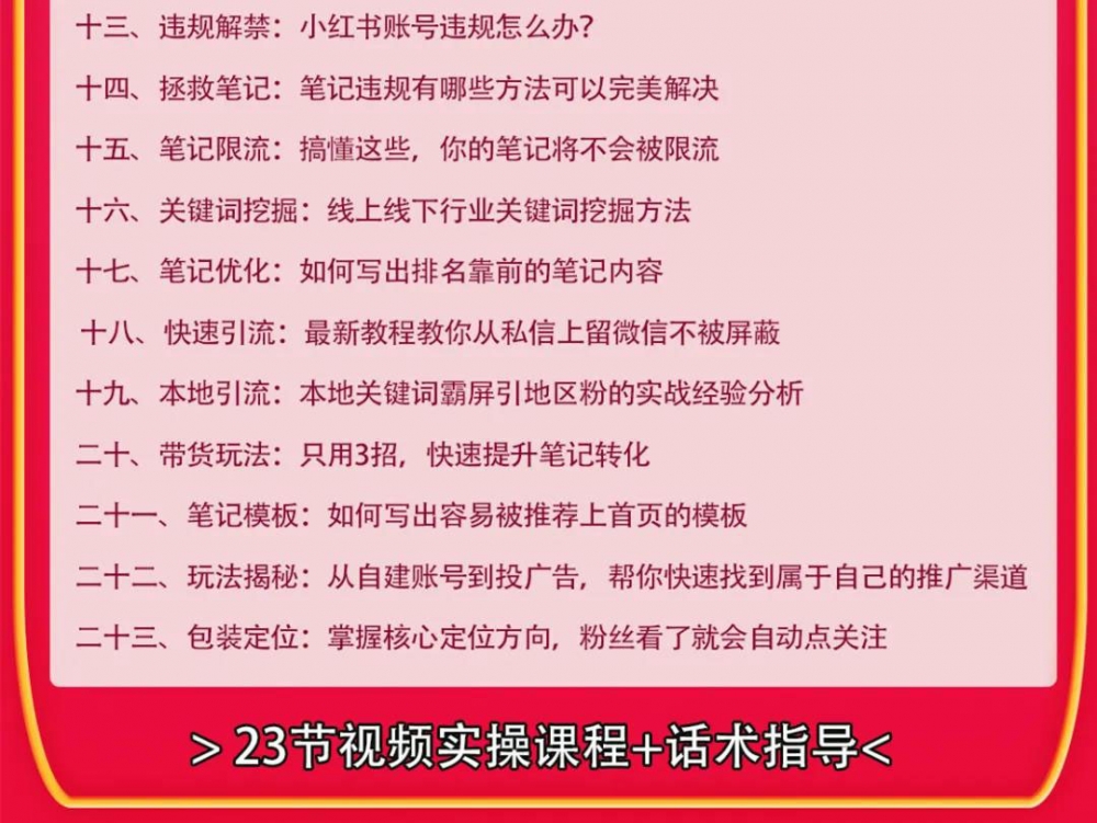 小红书爆款推广引流训练课9.0，手把手带你玩转小红书 一部手机即可月入万元插图(1)