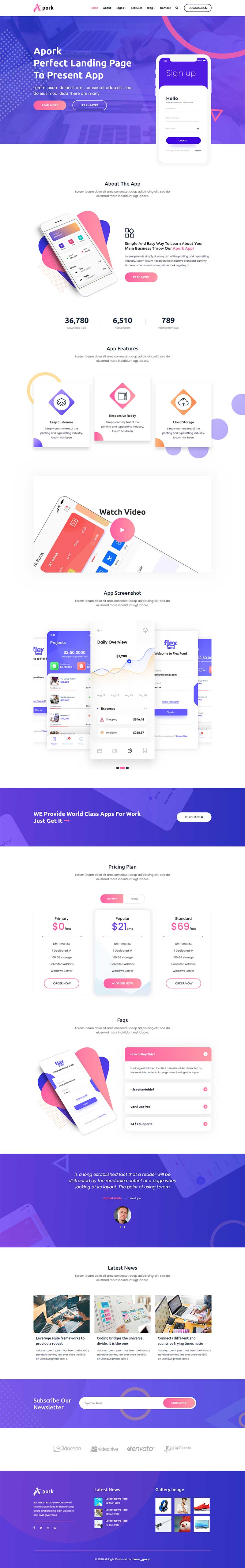 企业app应用软件官网html5模板插图