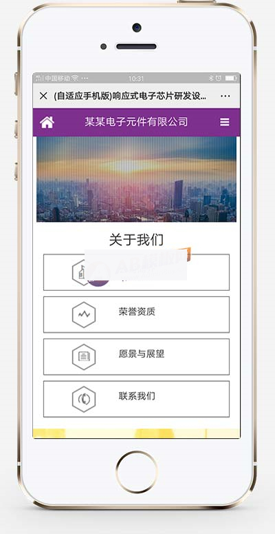(自适应手机版)响应式电子芯片研发设计类织梦模板插图