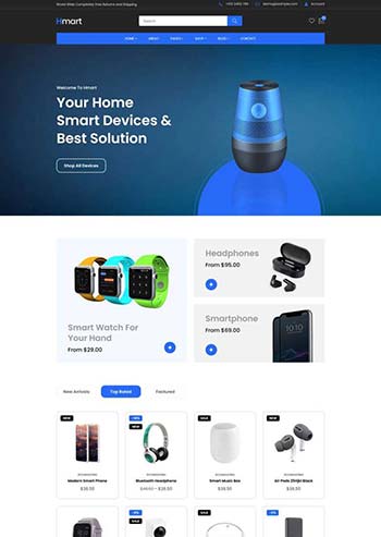 智能数码产品销售HTML商城模板