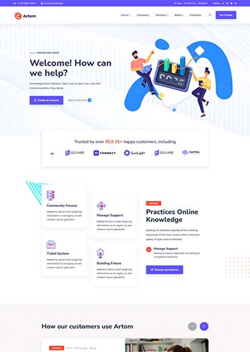 多用途的数字信息管理企业模板