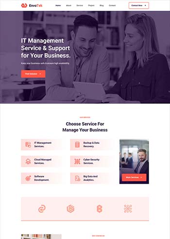 IT软件解决方案公司网页模板