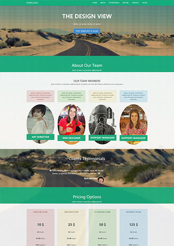 绿色企业邮箱销售单页面网站HTML5模板