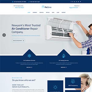 bootstrap空调电器维修服务网站静态HTML模板