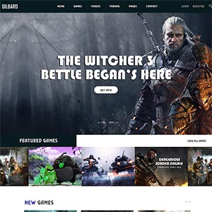 响应式游戏网站Bootstrap模板