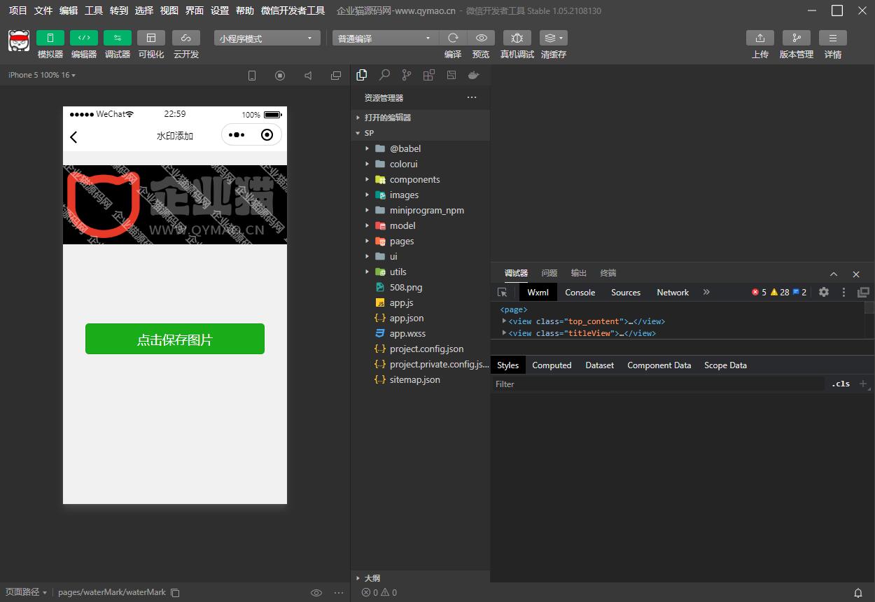 短视频去水印和图片加水印生成微信小程序源码插图(2)