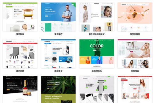 跨境电商外贸商城产品展示多商户汉化主题Woodmart[更新至V7.0]