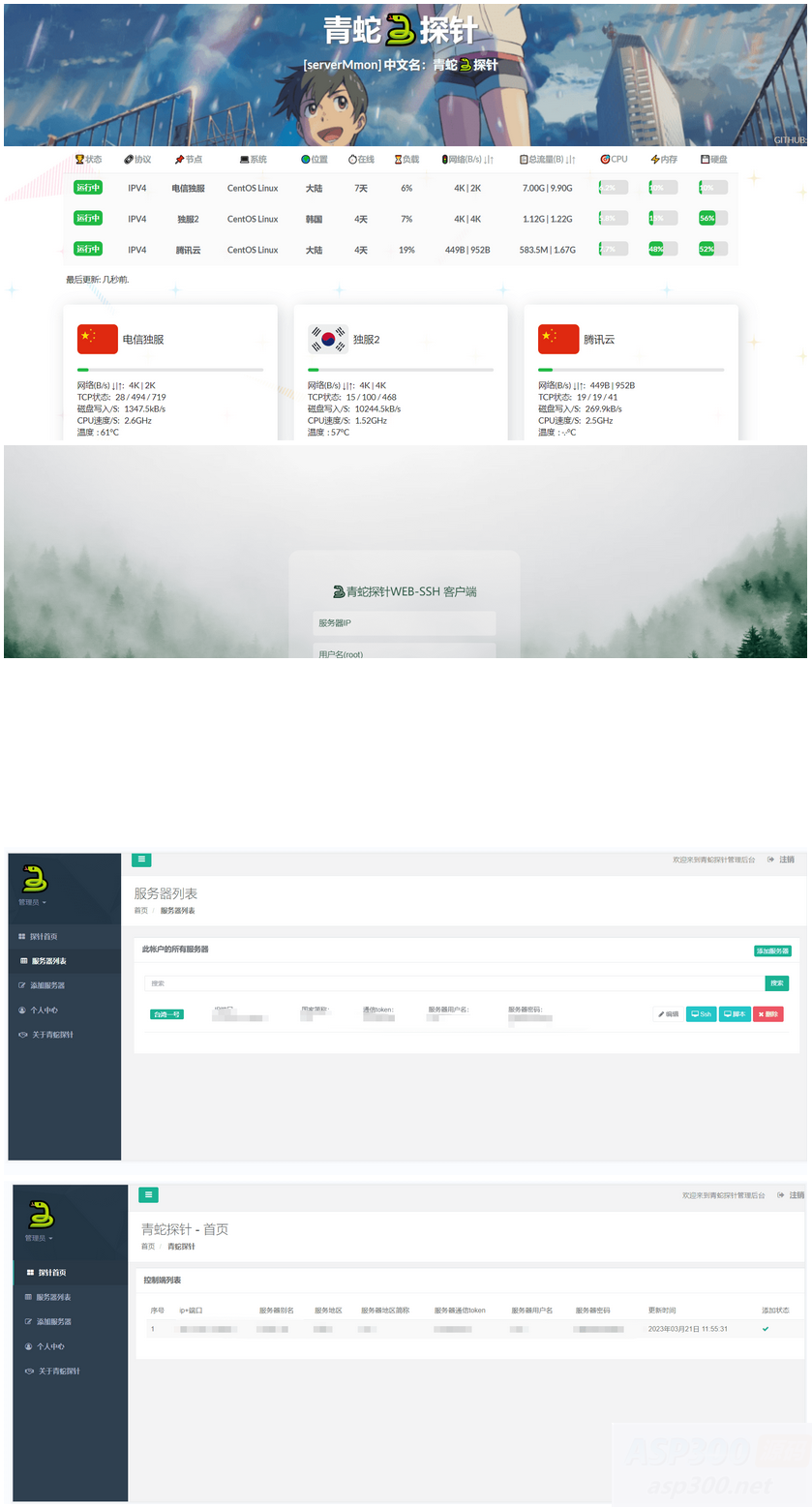 多服务器云探针源码(服务器云监控)插图